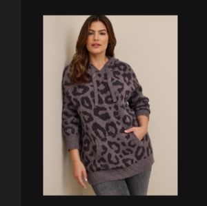 Torrid raglan hoodie leopard 5